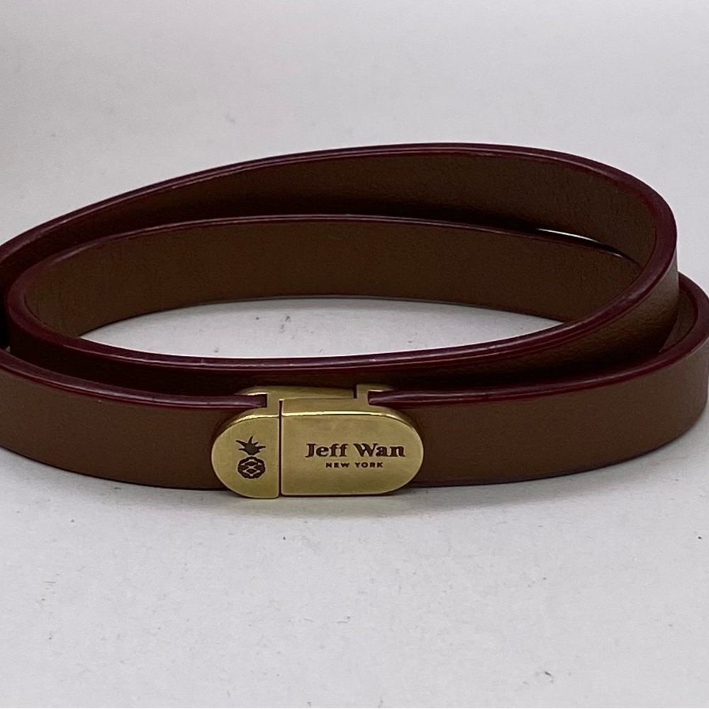 Jeff Wan New York - Manhattan Bracelet Brown Leather